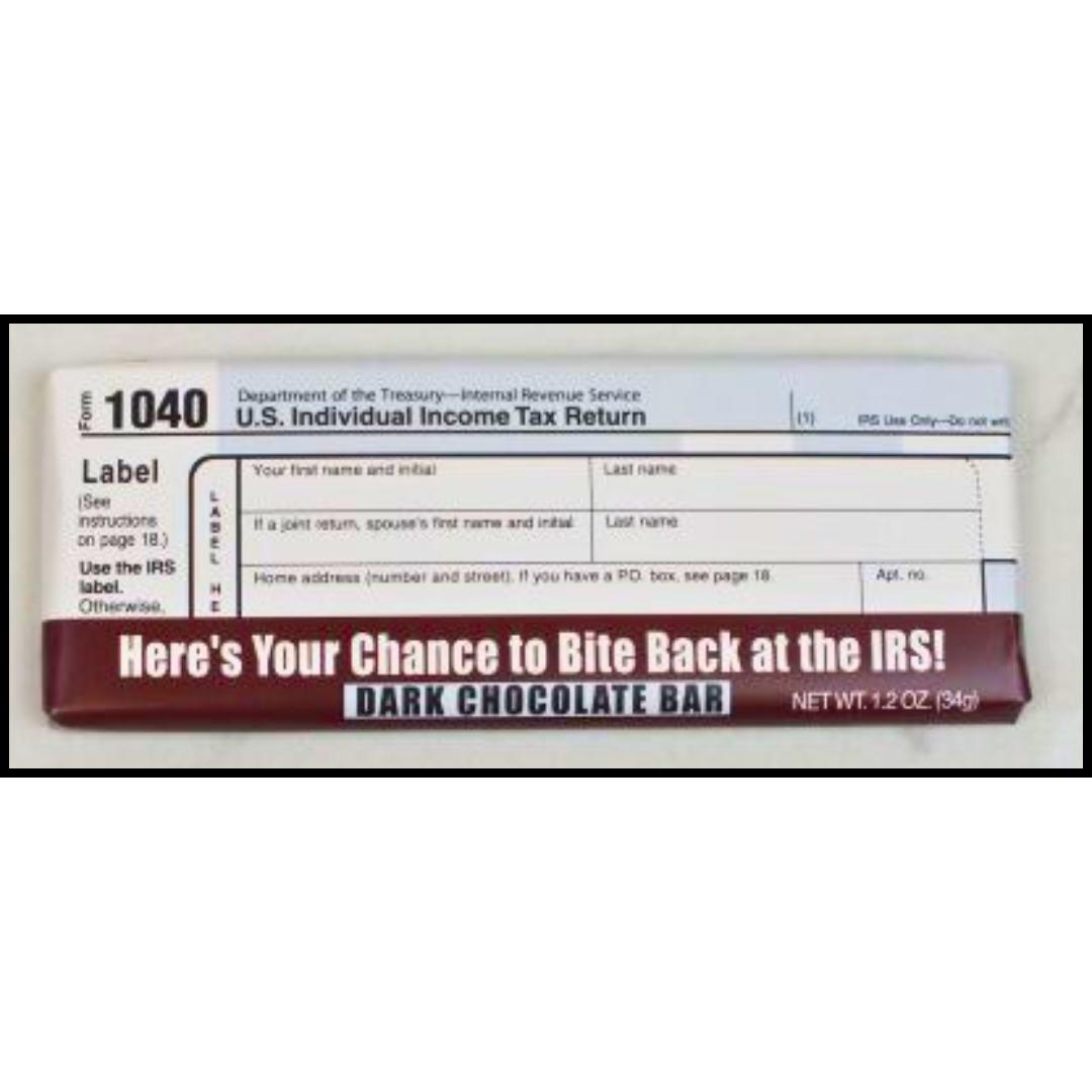 1040 Form Dark Chocolate Bar