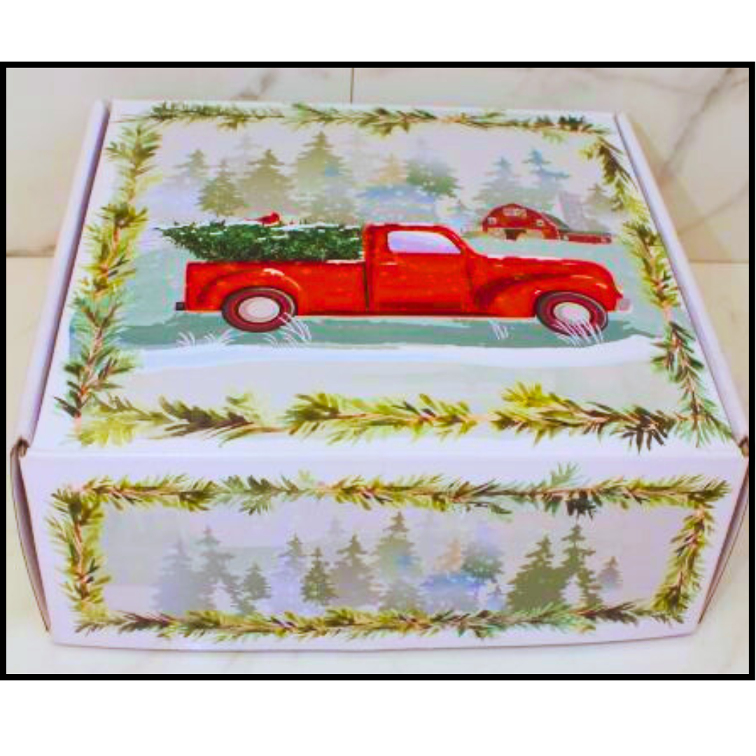 8x8x3 Holiday Theme Gift Box