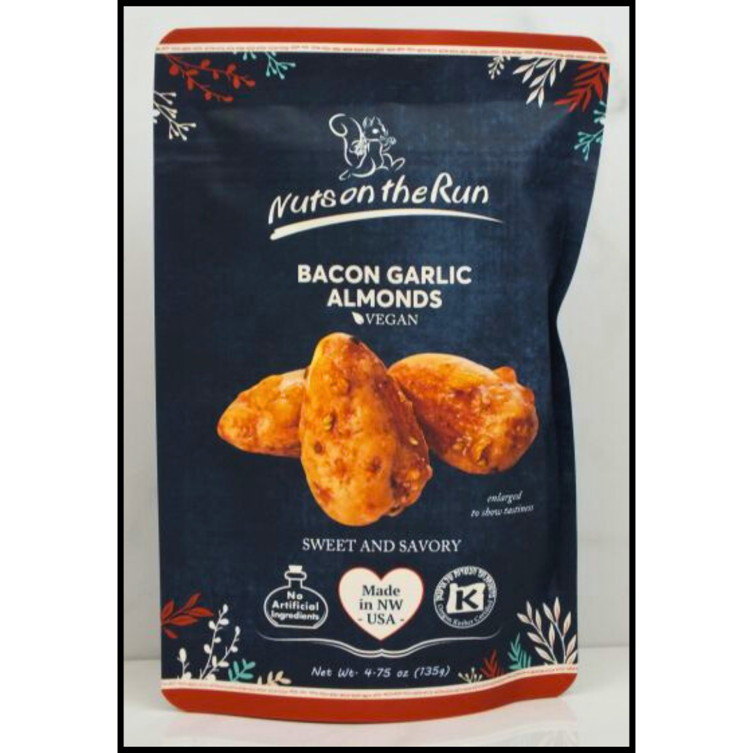 Bacon Garlic Almonds