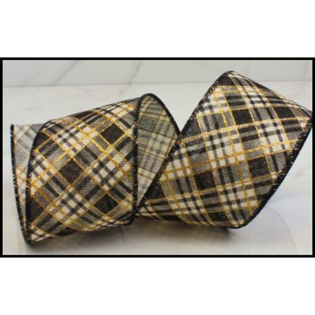 Ribbon - Black & Gold