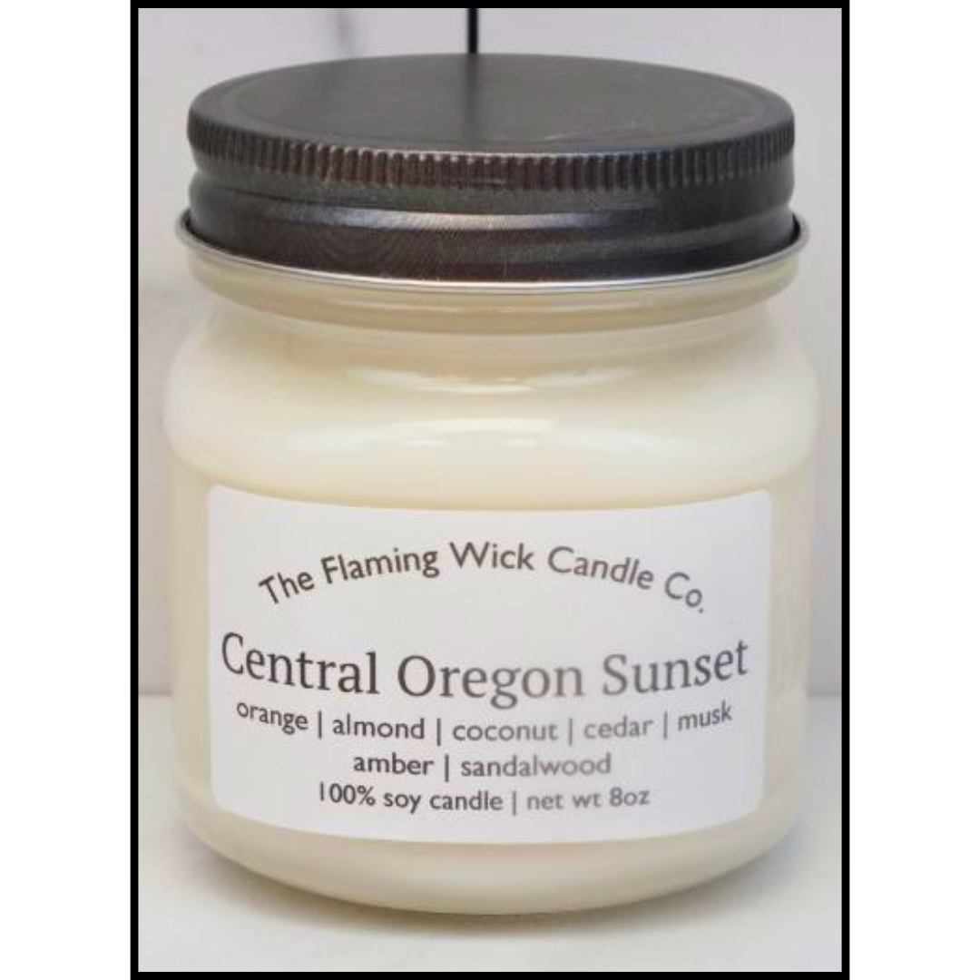 Central Oregon Sunset Candle