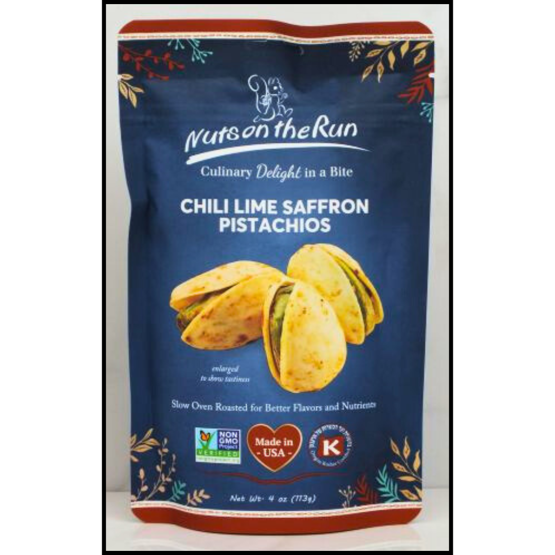 Chili Lime Saffron Pistachios