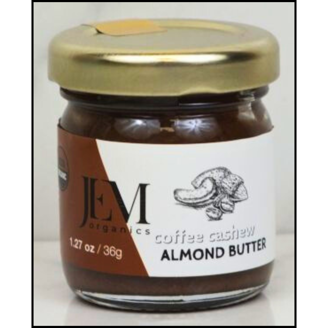 Coffee Cashew Almond Butter 1.27oz. Jar