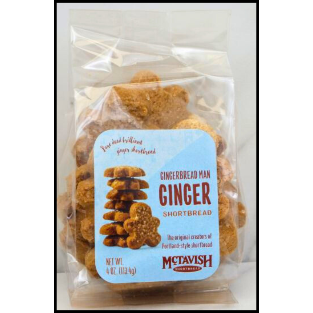 Gingerbread Man Shortbread Bites - Seasonal Available 11/15/25