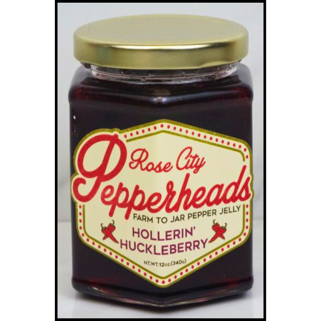 Hollerin' Huckleberry Pepper Jelly 12oz. Jar