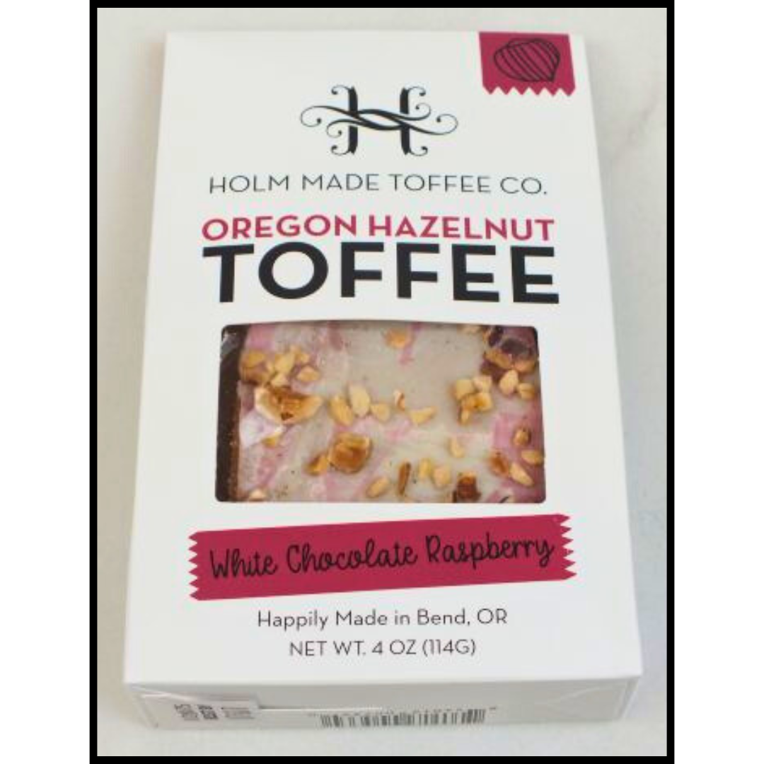 White Chocolate Raspberry Toffee