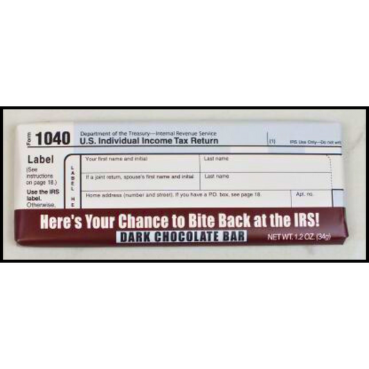 1040 Form Dark Chocolate Bar