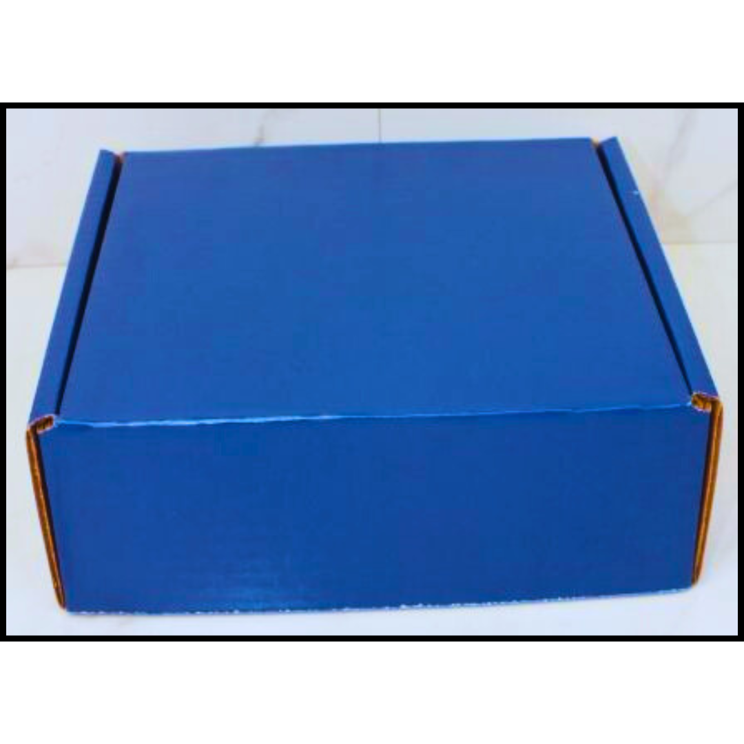 8x8x3 Blue Gift Box