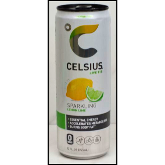 Celsius Lemon Lime Sparkling Water