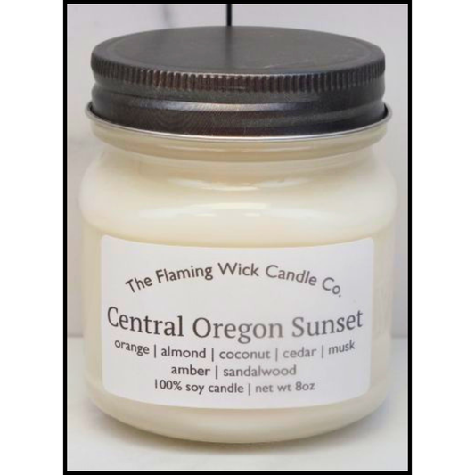 Central Oregon Sunset Candle