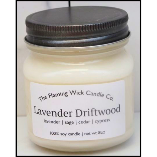 Lavender Driftwood Candle