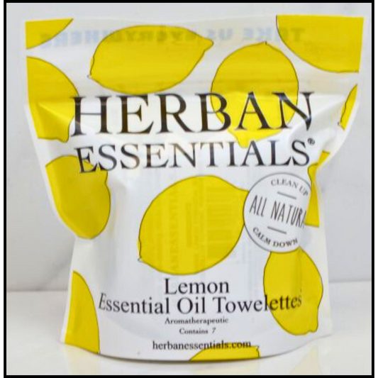 Lemon Essential Oil Towelettes