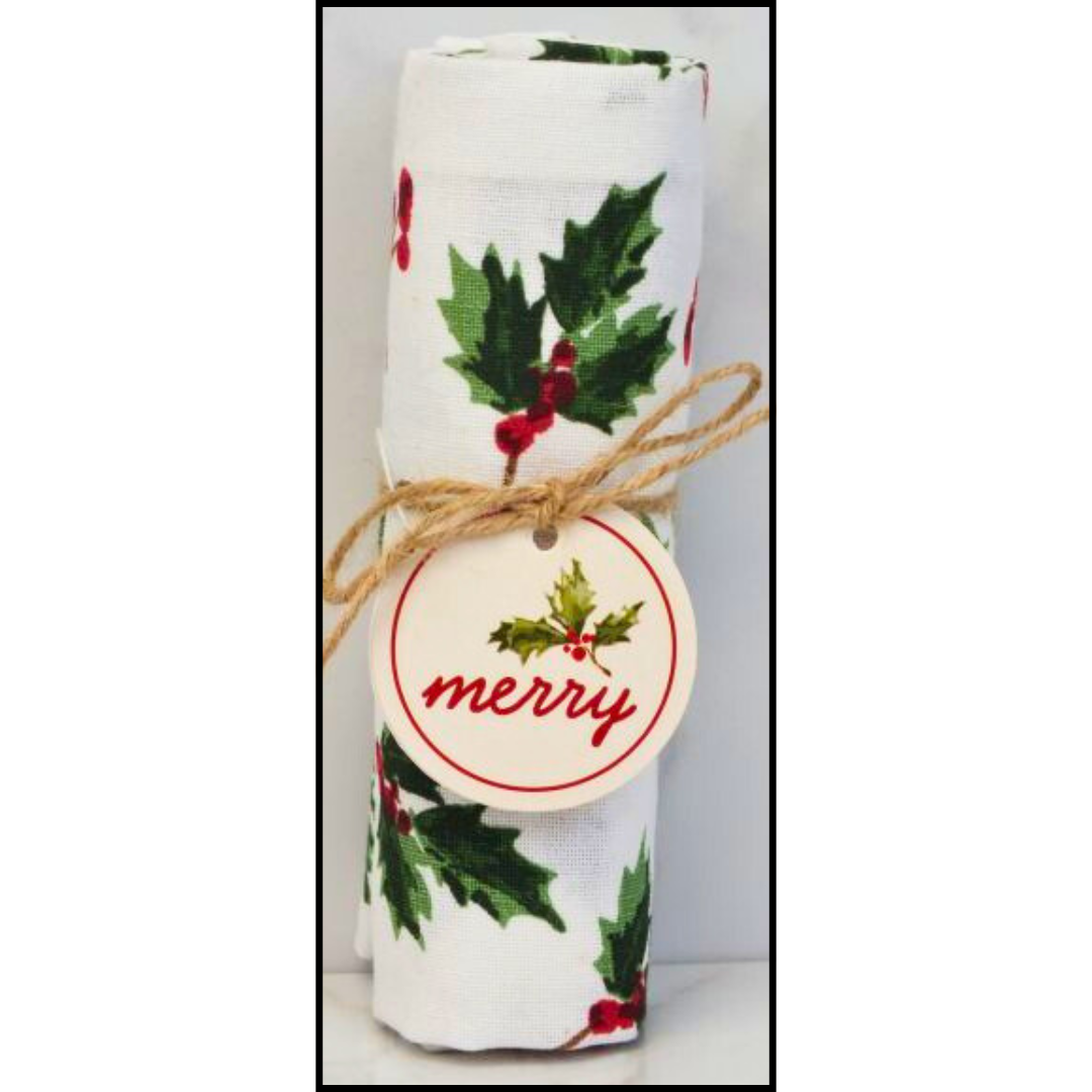 Merry Tea Towel - Option 1