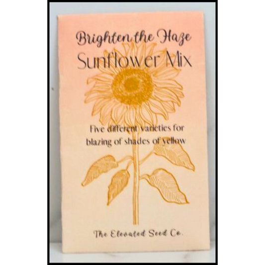Brighten The Haze Sunflower Mix Seed Packet